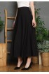 Lyne Halim Marbella Black Flare Skirt – Rok Payung Wanita Elegant Flowy, SKT-8473